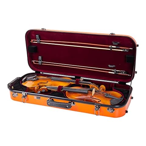 Crossrock Fiberglass Case for Two Violins Cover