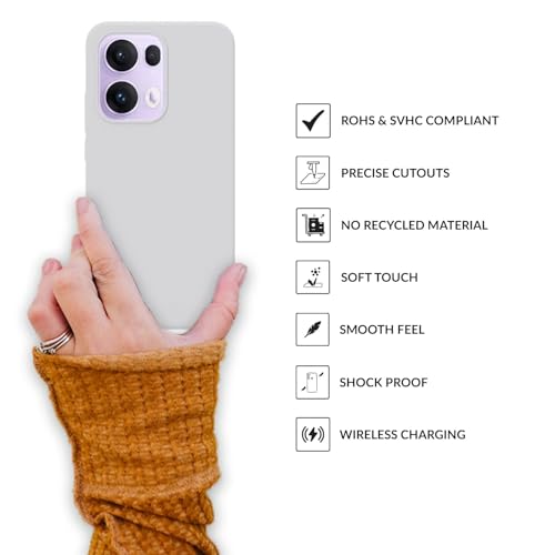 Image of SPRIG Compatible with Oppo Reno 13 Pro Premium SilkTone Back Cover Drop Tested Shock Proof Mobile Case for Men, Women, Boys and Girls with Camera Protection (White)