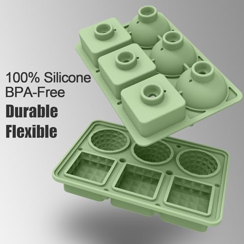Molde de silicona para cubitos de hielo grande con tapa miniatura 6