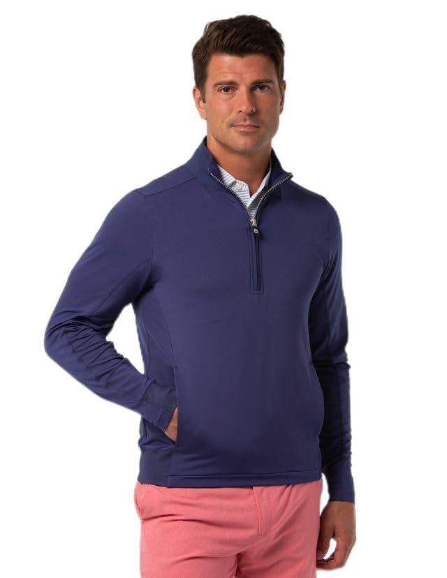 B. DRADDY Mens Blair Half Zip Regal L