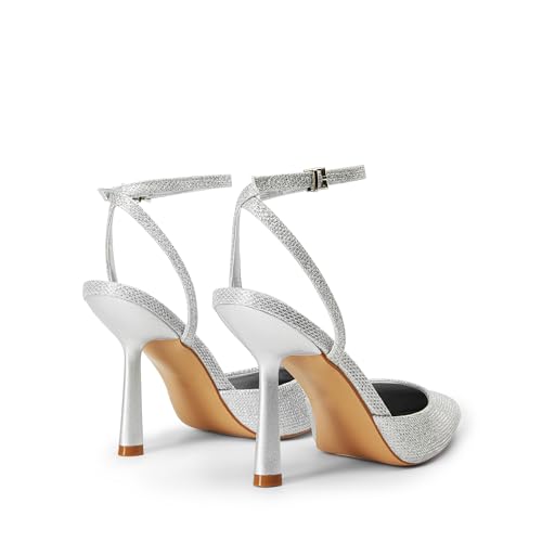 Image of DREAM PAIRS Pointed Toe Heels Ankle Strap Pumps