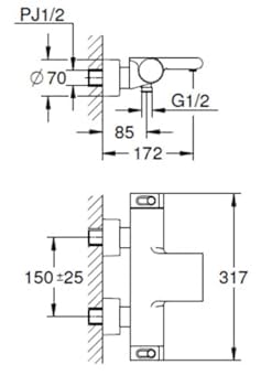 てるページ グローサーモ2000 サーモスタットバス・シャワー混合栓