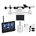 VEVOR 7-in-1 Wi-Fi Solar Self-Charging Weather Station with 7