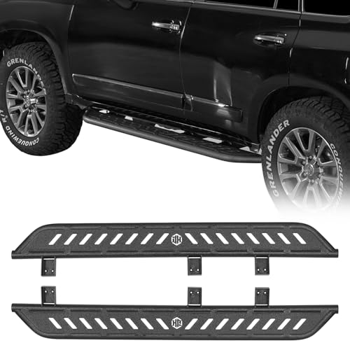 Hooke Road GX460 Side Steps Running Boards for 2010-2023 Lexus GX460, Sturdy Steel Rock Slider Nerf Bars with 7.57