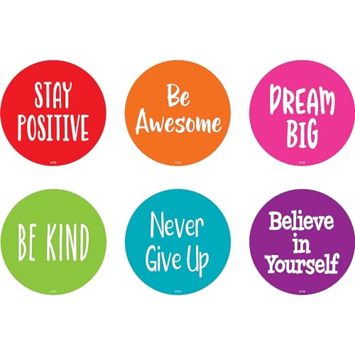 Teacher Created Resources Spot On Floor Markers: Positive Sayings - 4'' (TCR77509)
