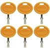 6PCS Ignition Keys Replacement for Lawn Mower Cub Ca-det MTD Troy Bilt Ridding Mower Craftsman 925-2054A 925-1745A 925-1744A 625-05000 625-05002 725-1745 725-2054