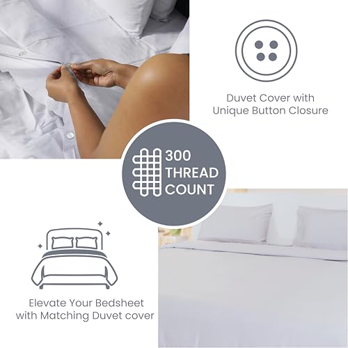 Image of Luxury Duvet Cover | 300 TC | 100% Tencel| Silver Sconce Color | Premium Solid Design for Bedroom | Lightweight Duvet Cover for Duvet | Size- 92 inch x 102 inch inch