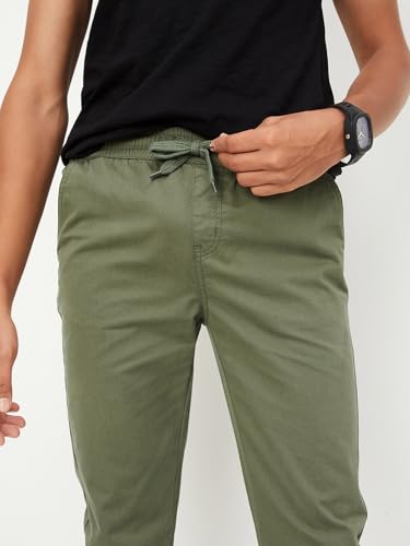 Image of Max Boys Mid Rise Regular Fit Trousers