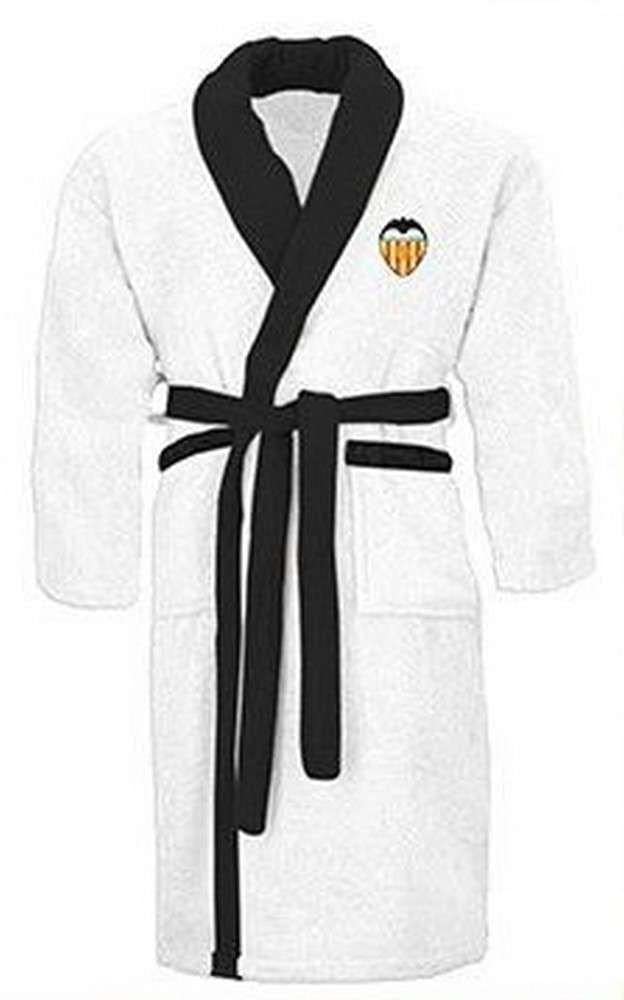 Albornoz Unisex Valencia C.F. Infantil Blanco (14/16)