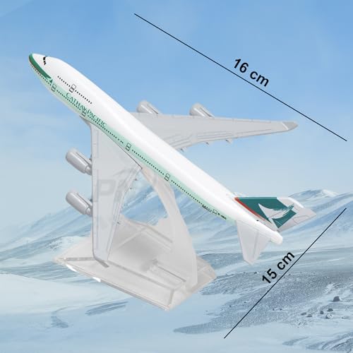 Image of Diecast Aeroplane Scale Model only for Display, Size -16 cm-A80 (Cathay Pacific New)