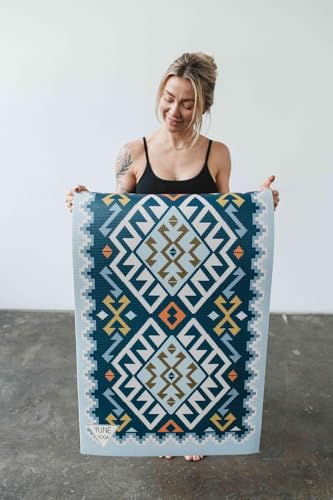 Image of SAGON 2x5 Ft Printed Runner Carpet - Cotton Bedside Rug for Bedroom & Living Room (Vintage Aztec)