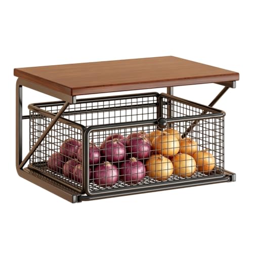 Estante de microondas de 2 niveles y mueble para cafetera con cajón 2