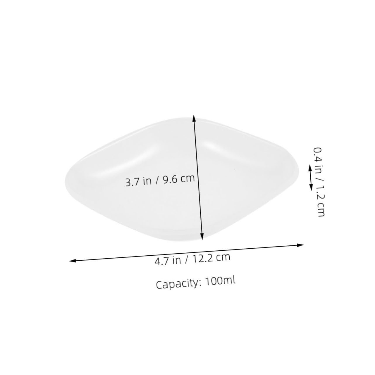 FUNOMOCYA Weighing Pans 10pcs Reusable Rhombic Weighing Trays Portable Sample Weighing Plates