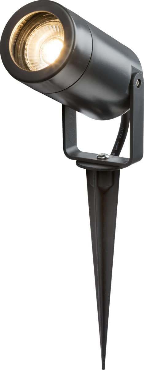 Knightsbridge Anthracite - 230V Ip65 Gu10 Polycarbonate Spike Light