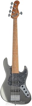 Sadowsky MetroExpress Vintage JJ 5-string Bass Guitar - Solid SIlver Metallic, Maple Fingerboard