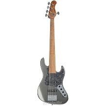 Sadowsky MetroExpress Vintage JJ 5-string Bass Guitar - Solid SIlver Metallic, Maple Fingerboard