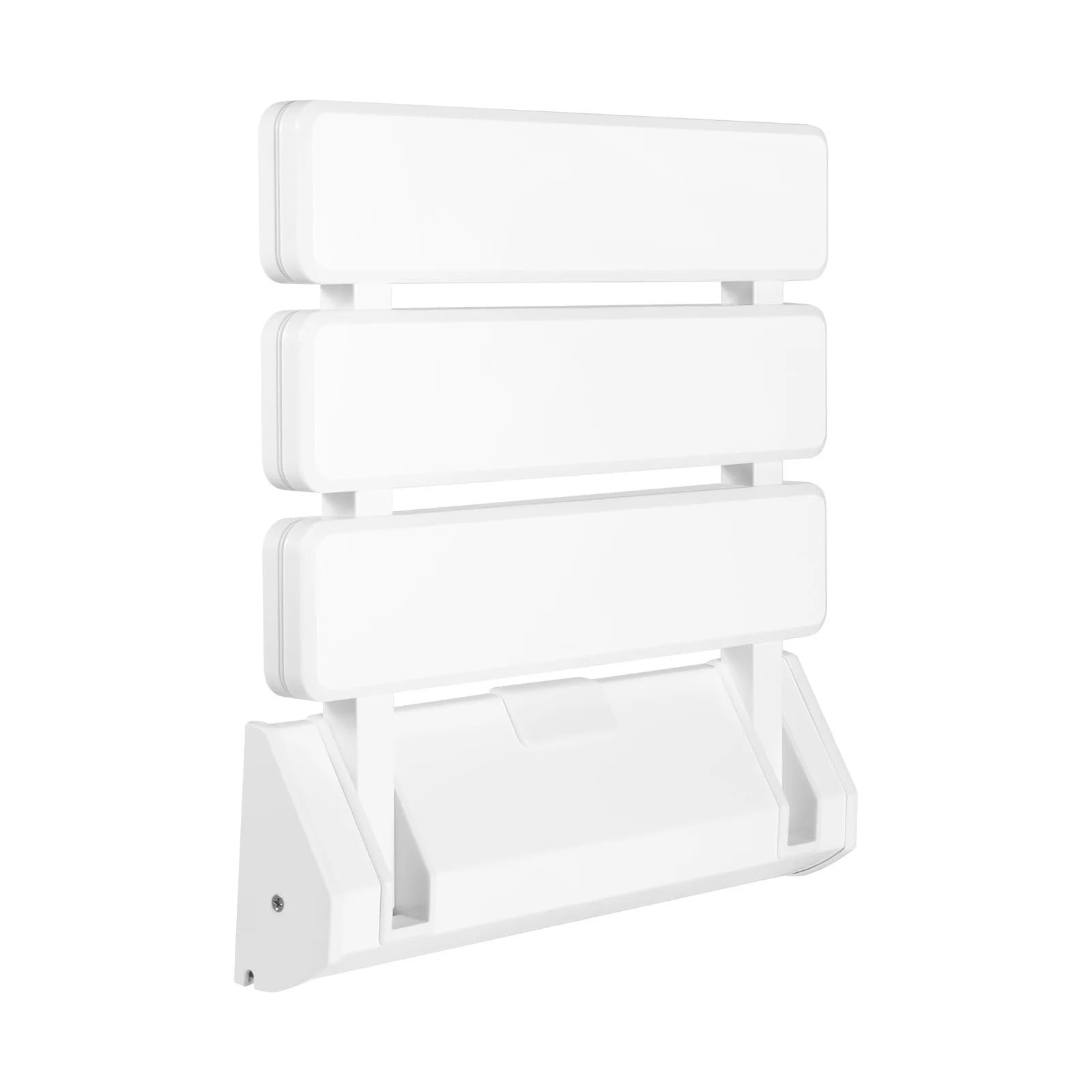 Asiento Ducha Pared Montada Asiento de Ducha Plegable montado en la Pared | Banco de acero inoxidable con capacidad de 130 kg, plegable, resistente al agua