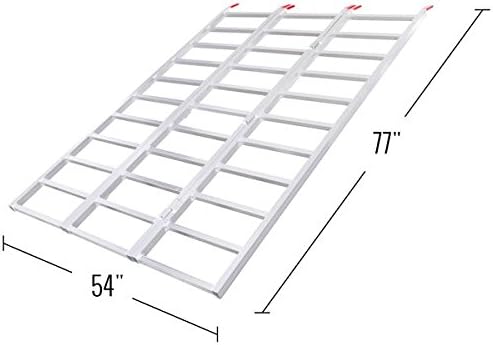 Rampa plegable de aluminio para ATV Black Widow 77" x 54" miniatura 6