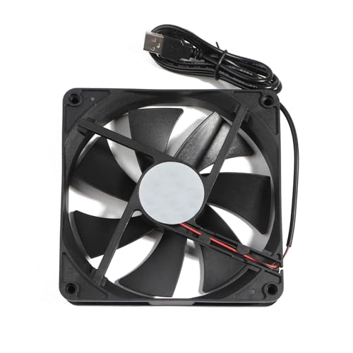Whoasyst Ventilador de refrigeración de CPU de 140 x 140 mm, servidor, USB, refrigerador, radiador, repuesto