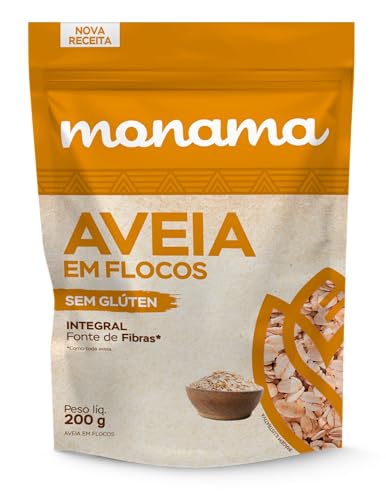 Monama Aveia Em Flocos (Lâminas) Sem Glúten Saudável 200G
