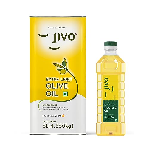 See full amazon price history chart for Jivo Olive Oil Extra Light Daily Cooking 5 Litre &Jivo Canola Oil,1 Litre Cold Press Healthy Cooking Oil Jivo Olive Oil Extra Light Daily Cooking 5 Litre &Jivo Canola Oil,1 Litre Cold Press Healthy Cooking Oil (B0BGPHR5B4) Amazon Price History, Amazon Price Tracker