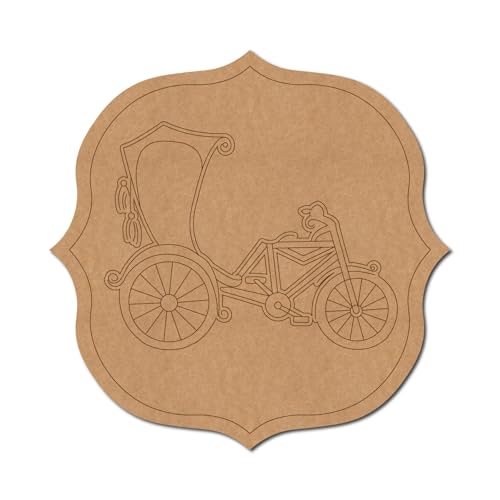 Rickshaw - Base premarcada con forma 1 Medite MDF, 6,3 cm, 50 cm