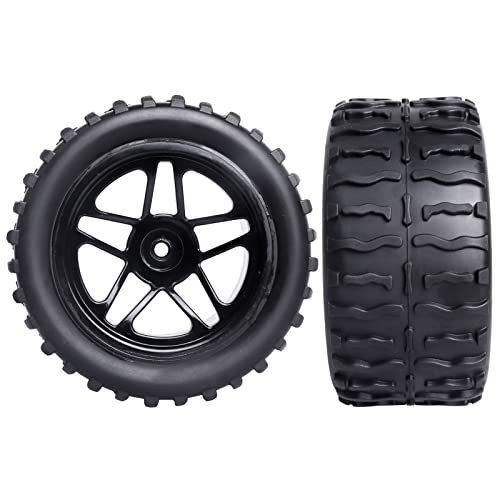 Frihobby 12Mm Hex Rc Wheels And Tires For 1/10 Scale Rc Monster Truck Compatible With Traxxas Stampede Rustler Vxl 2Wd & 4X4 Redcat Volcano Epx/Pro Blackout Xte, Pre-Glued (4-Pack) #TOP2
