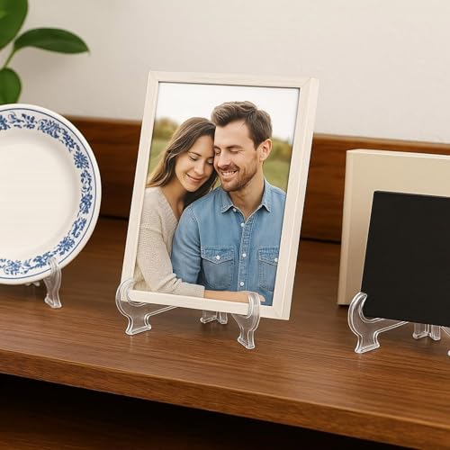 Supports pliables en ABS pour assiettes | Solution de rangement compact pour buffet