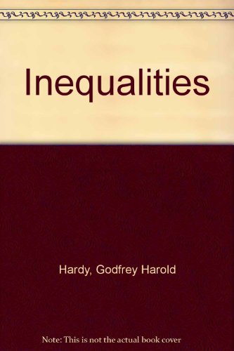 Inequalities. Second Edition. B0000CI8KW Book Cover