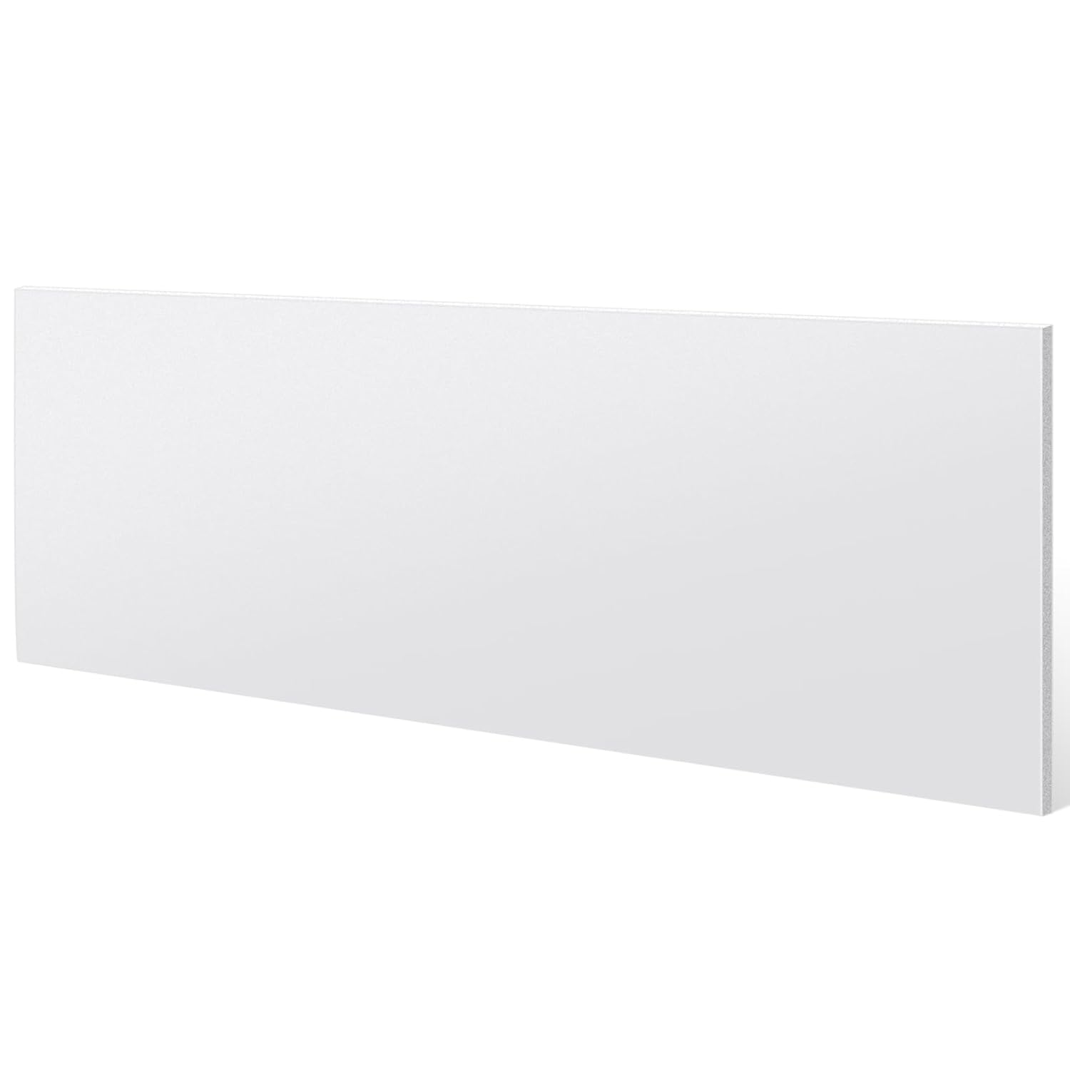 Sasylvia 1 Pcs HDPE Sheet 1/2" Thick, 12'' x 48'' White HDPE Plastic Sheet Flexible High Density Polyethylene Board Solid Plastic Block for DIY Projects for Machining Home 12'' X 48'' White 1