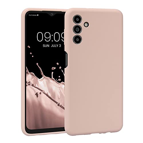 kwmobile Coque Compatible avec Samsung Galaxy A04s - Housse de téléphone Protection Souple en TPU Silicone - Rose Ancien Mat Cover