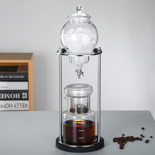 LOYALHEARTDY Ice Cold Brew Dripper Coffee Maker, 600 ml Luxury Iced Coffee Maker Smooth Drip Coffee Maker with Adjustabl - Detailed View