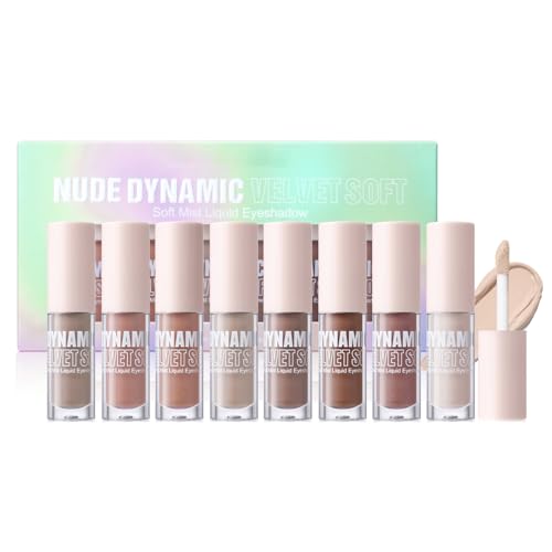 Sombra de ojos líquida de 8 colores en barra mate - Fórmula cremosa e impermeable para un uso duradero, fácil de aplicar y mezclable | Sombra de ojos mate para Halloween, cosplay y maquillaje de
