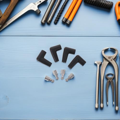 Kit de tapones para bujías PRETYZOOM con terminales en ángulo recto resistentes al calor 5