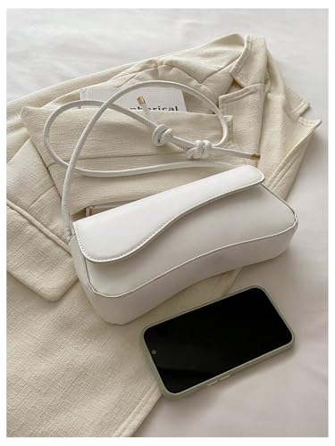 SweatyRocks Women's Asymmetrical Flap Shoulder Bag Adjustable Knot Strap Top Handle Purses2