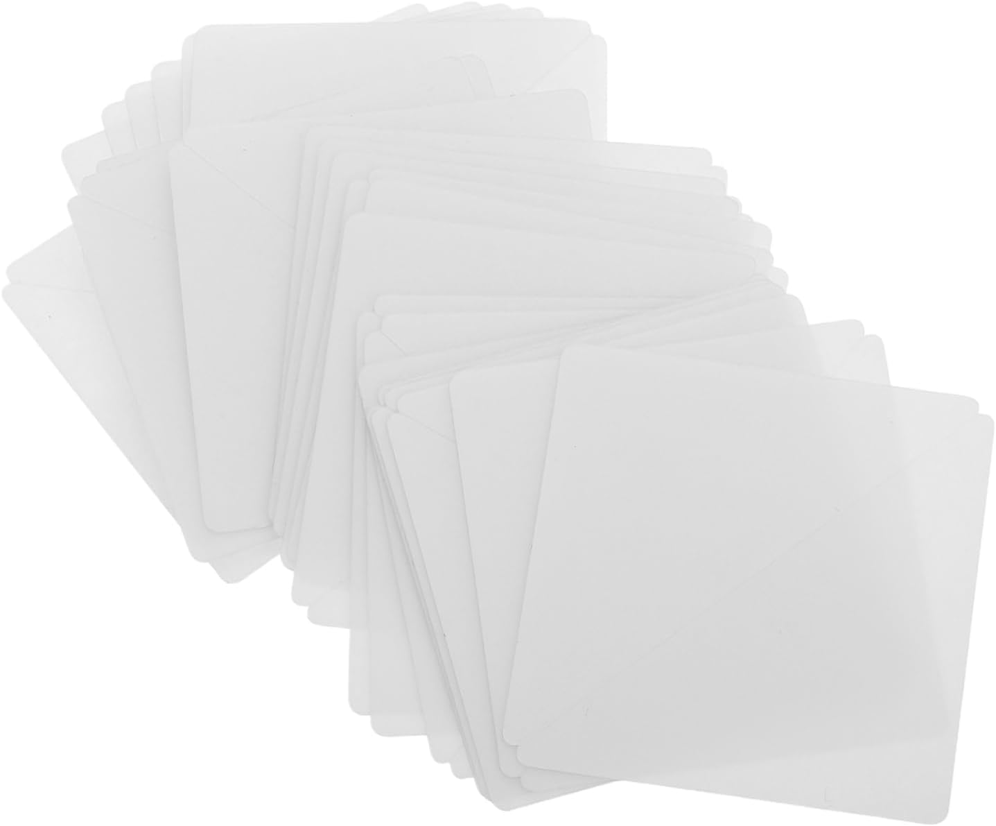 LIFKOME 50pcs Transparent Collar Corner Support Stickers Durable Shirt Collar Stays for Men Women Anti-curling Shape Discreet Design for Polished Look