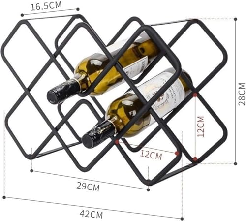 Soporte para vino para 8 botellas diseño elegante miniatura 2