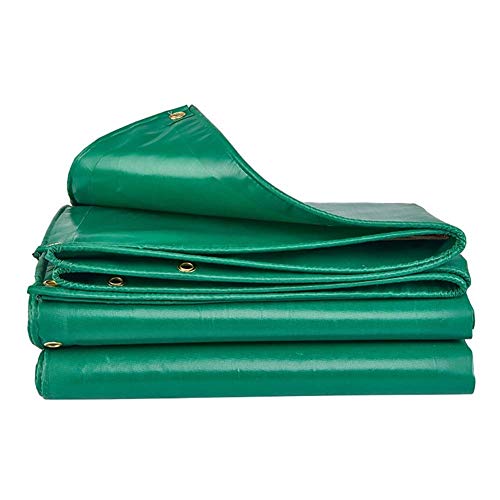 AZHF Tarpaulin Green Wear-resistant Sunscreen Dustproof Canopy, Super Waterproof Tarpaulin, Can Be Customized (color : Green, Size : 5M×8M)