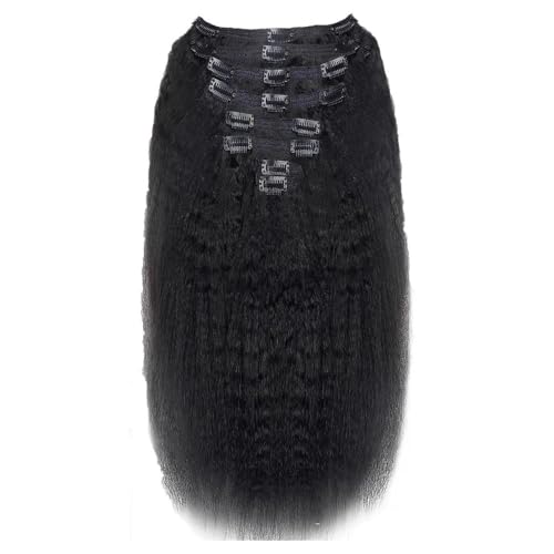 Extensiones de cabello humano brasileño de 24 pulgadas, 8 piezas y 240g en pack doble