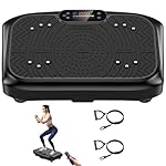 Vibration Plate Exercise Machine 450 Lbs Capacity,Vibrating Plate for Lymphatic Drainage,Power Shake Plate 199 Speeds for Weight Loss,Full Body Vibration Platform Machines for Women Men