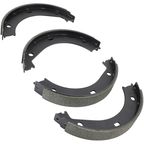 QUALITY-BUILT Rear Parking Brake Shoes, FPS817, Compatible with 1981-2003 BMW (525i,528e,530i,533i,535i,535is,540i,633CSi,635CSi,733i,735i,735iL,740i,740iL,840Ci,850Ci,850CSi,850i,L6,L7,M3,M5,M6) by Quality-Built - Used condition - US$15.90