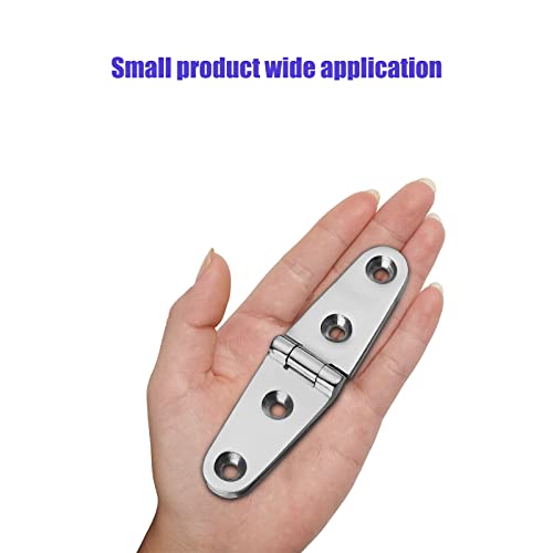 Odysunral Boat Strap Hinges, Marine Hinges, 4 Inch X 1 Inch (102Mm X 26 Mm), Stainless Steel Hinges, Metal Hinges, 316 Stainless Steel With Screws (4 Pcs) #TOP4