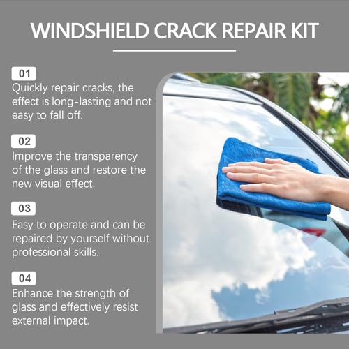 Image of Windshield Crack Repair Kit, 2025 New Cracks Gone Glass Repair Kit, Quick Fix Automotive Windscreen Tool, Premium Windshield Repair Kit for Chips and Cracks