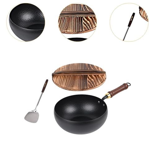 Wok antiadherente con gancho para colgar sin recubrimiento miniatura 3