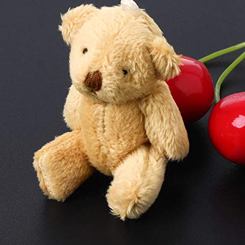 Kudes 12Pcs 6Cm Mini Joint Teddy Bears, Stuffed Animal Plush Toys For Birthday, Wedding Decor, Party Favors, Diy Accessory (12 Pcs Bear) #TOP6