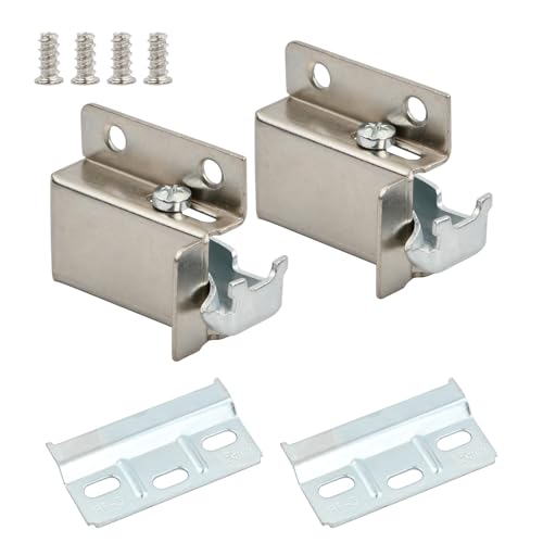 Armario Metálico Colgante Cocina, Colgadores de pared Ajustables para Muebles de Cocina, Herrajes para Colgar Muebles de Cocina, Soporte de Armario de Cocina Atornillado