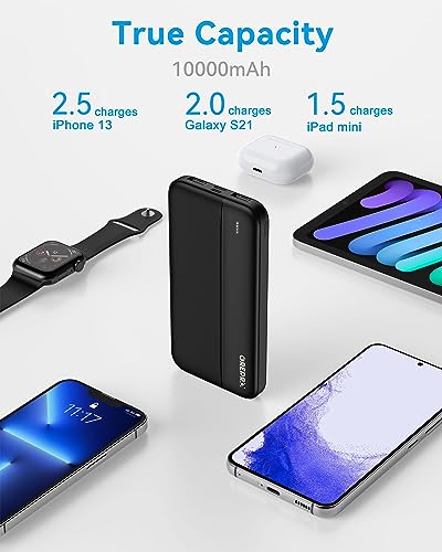 GREPRO Power Bank 10000mAh,Powerbank Klein mit Typ‑C‑Eingang – Ansicht 2