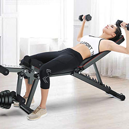 HBBY Opvouwbare halterbank met beenverlenging, krachttraining, verstelbare trainingsbanken voor full body workout, 499,6 kg capaciteit - Image 3