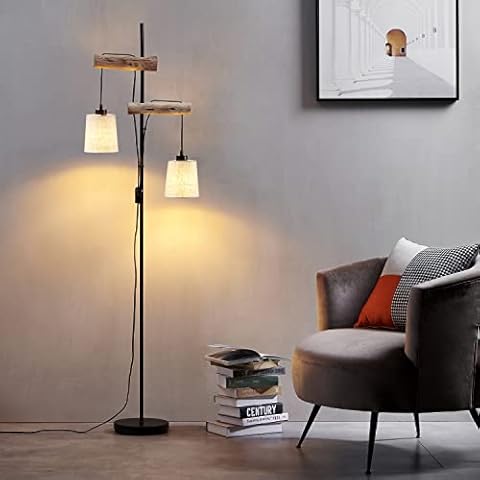 Osasy lámpara de pie industrial, 2 Lámparas de pie de llama Cover