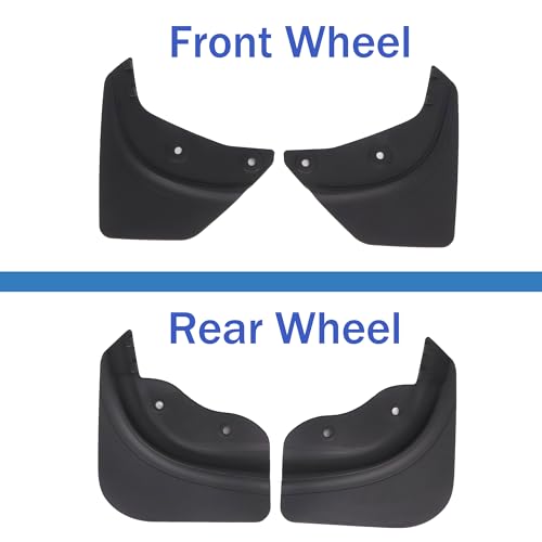Image of Tesla Mud Flaps for Model Y 2021-2024, Splash Guards No Need to Drill All Weather Winter Durable Protection Tesla Model Y Accessories, Set of 4